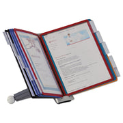 DURABLE Sherpa Desk Reference System - Desktop - 10 Panels - Support Letter 8.50" x 11" Media - Expandable - Assorted - 1 Each