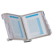 DURABLE Sherpa Desk Reference System - Desktop - 10 Panels - Support Letter 8.50" x 11" Media - Expandable - 1 Each
