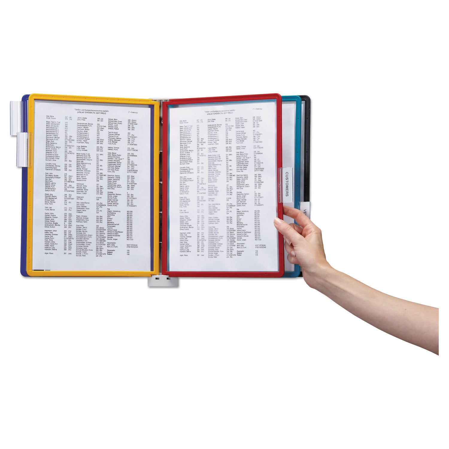5 Panels - Support Letter 8.50" x 11" Media - Rugged, Tabbed - 1 Each