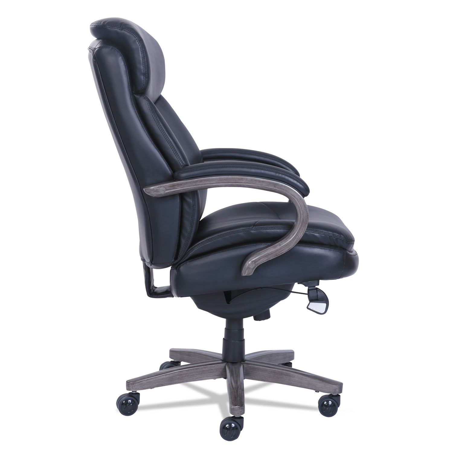 La-Z-Boy ComfortCore Chair - Black Seat Color - Memory Foam Seat Material - Black Back Color - High Back - Black - Bonded Leather - Armrest - 1 Each