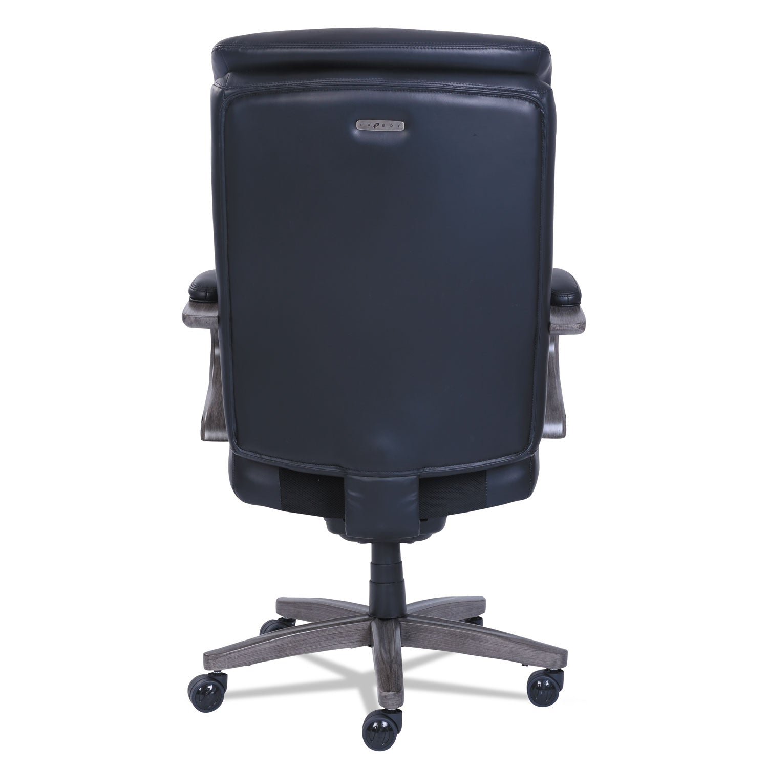 La-Z-Boy ComfortCore Chair - Black Seat Color - Memory Foam Seat Material - Black Back Color - High Back - Black - Bonded Leather - Armrest - 1 Each