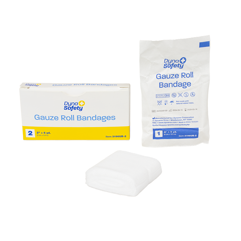 Gauze Roll Bandage - 2/Unit, 2” x 6 yd - 2 pcs per Box/100 Boxes per Case