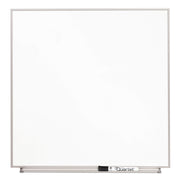 23" Board Height x 23" Board Width - White Natural Cork Surface - Magnetic, Durable - Silver Aluminum Frame - 1 / Each