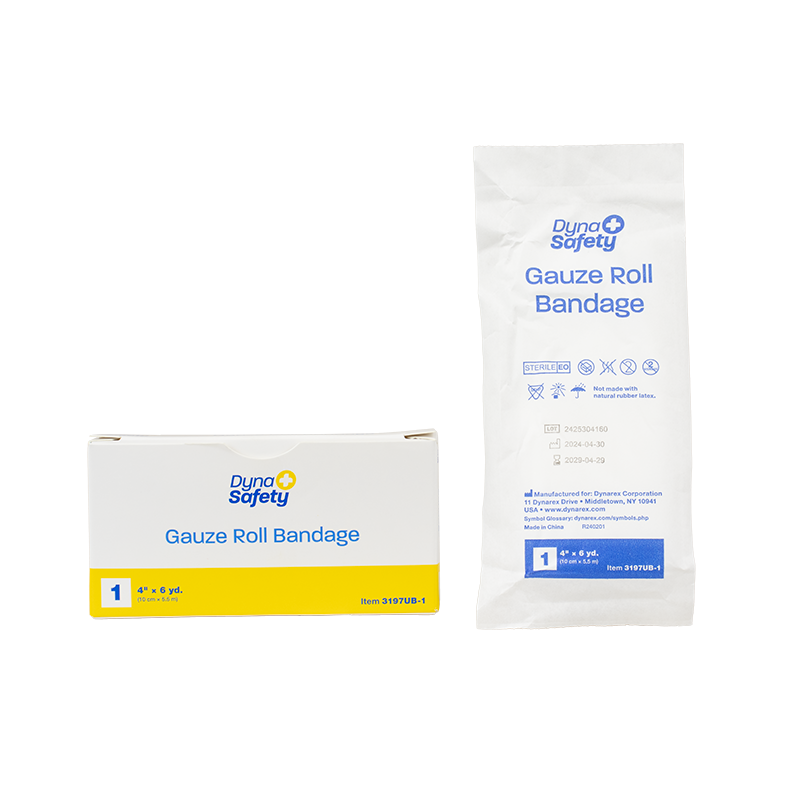 Gauze Roll Bandage - 1/Unit, 4” x 6 yd. - 1 pc per Box/100 Boxes per Case