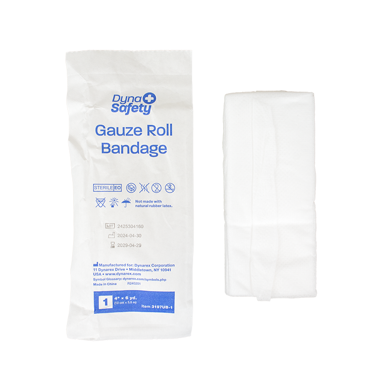 Gauze Roll Bandage - 1/Unit, 4” x 6 yd. - 1 pc per Box/100 Boxes per Case