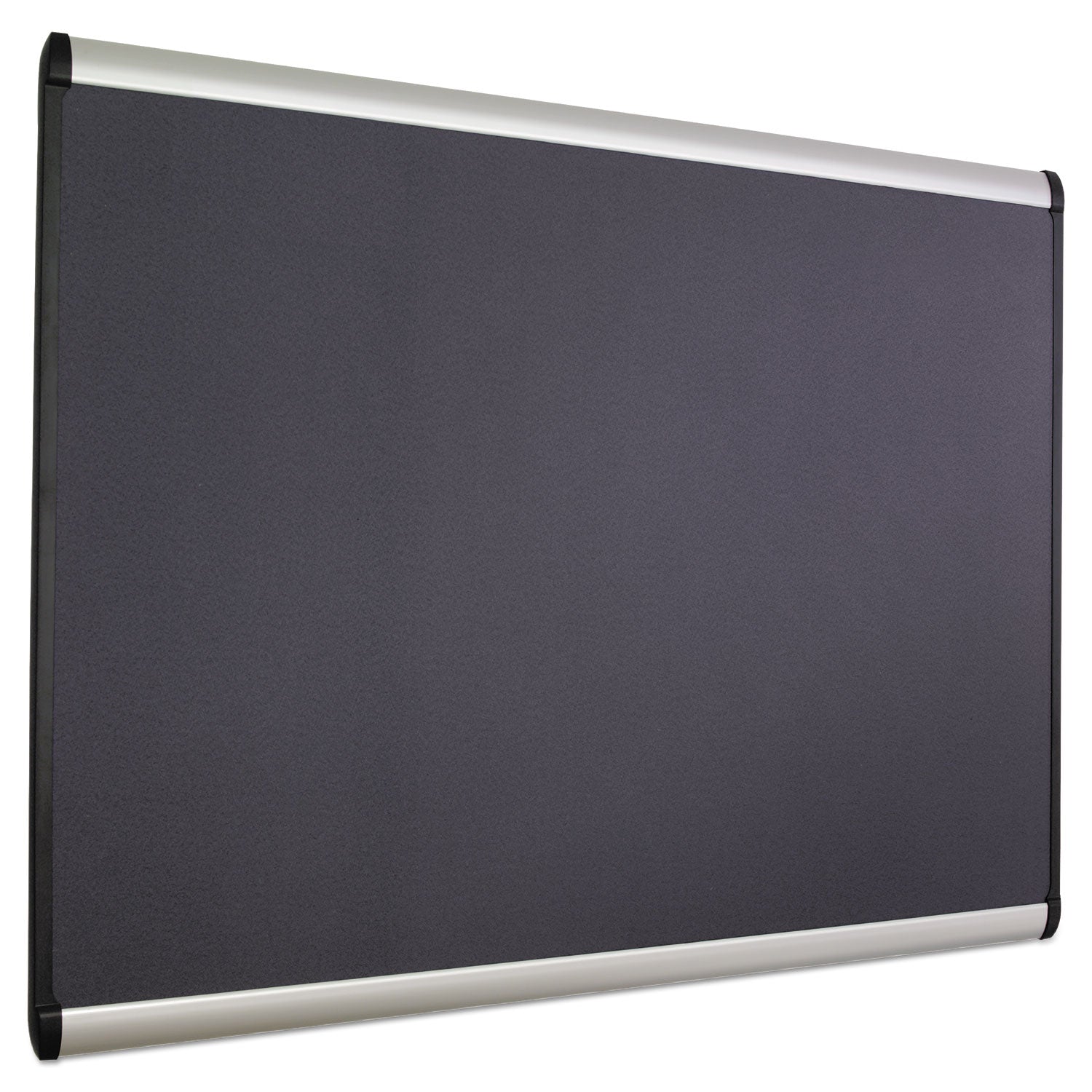 Quartet Prestige Plus Magnetic Bulletin Board - 48" Board Height x 72" Board Width - Gray Fabric Surface - Magnetic, Self-healing, Durable - Silver Aluminum Frame - 1 Each