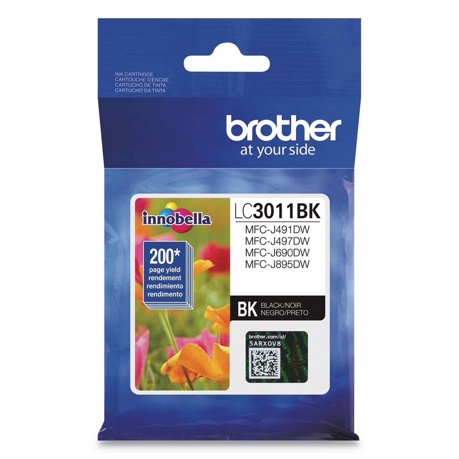 Brother Innobella LC3011BK Original Standard Yield Inkjet Ink Cartridge - Single Pack - Black - 1 Each