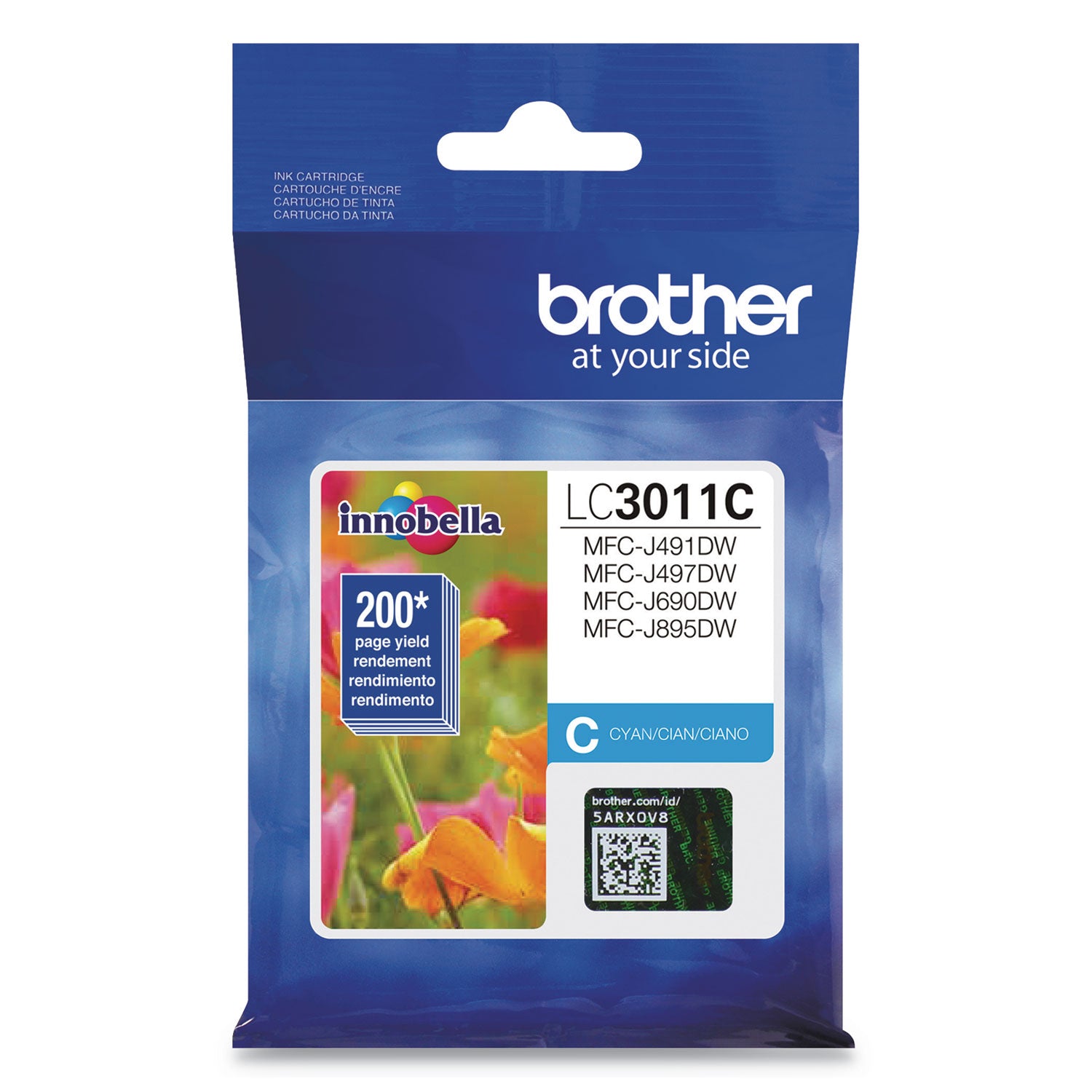 Brother Innobella LC3011C Original Standard Yield Inkjet Ink Cartridge - Single Pack - Cyan - 1 Each