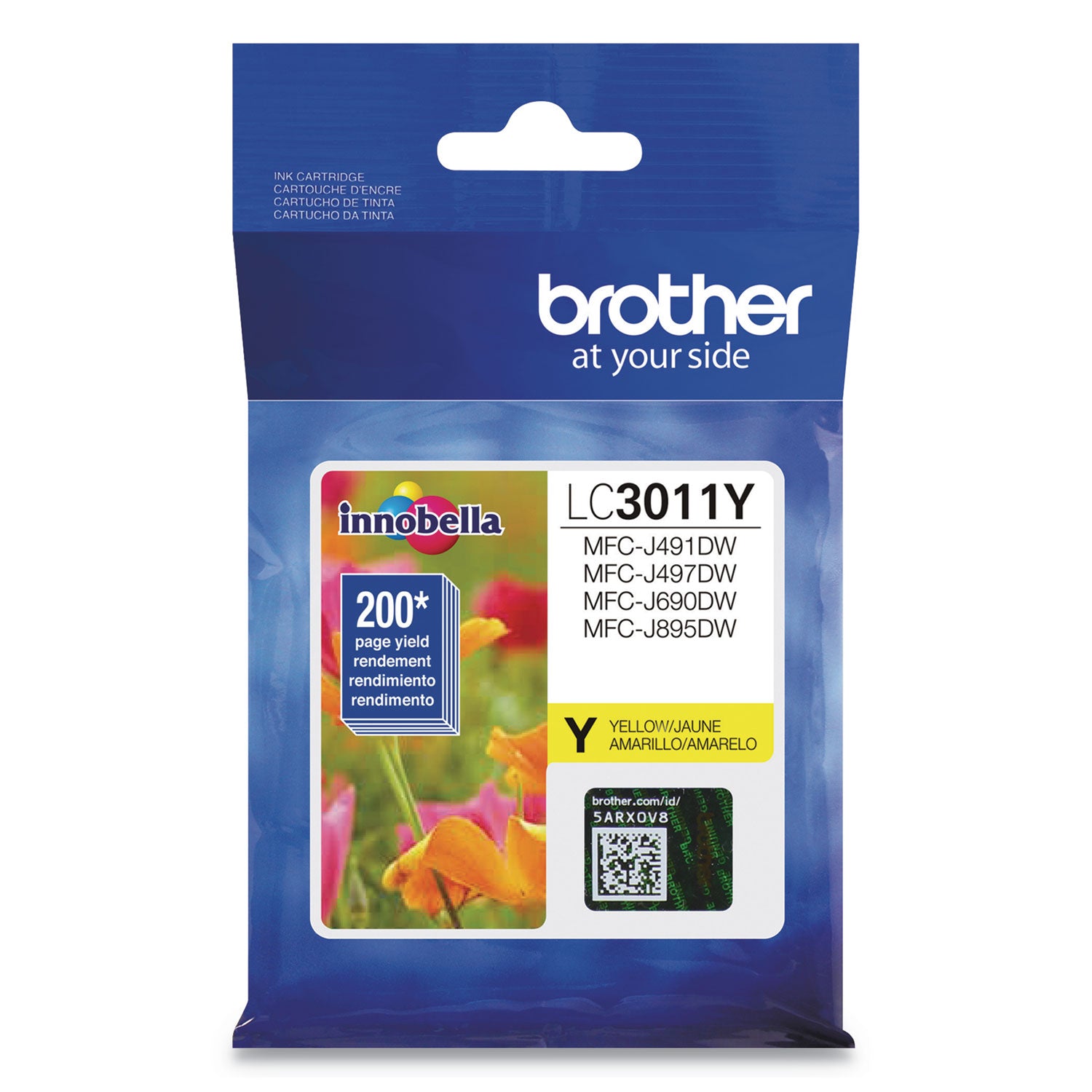 Brother Innobella LC3011Y Original Standard Yield Inkjet Ink Cartridge - Single Pack - Yellow - 1 Each