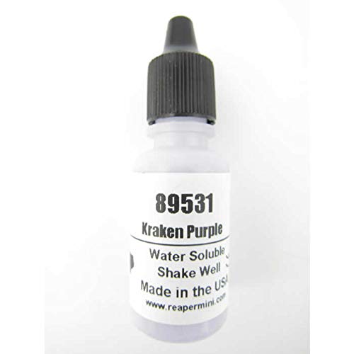 Kraken Purple Master Series Hobby Paint .5oz Dropper Bottle Pathfinder Colors Reaper Miniatures