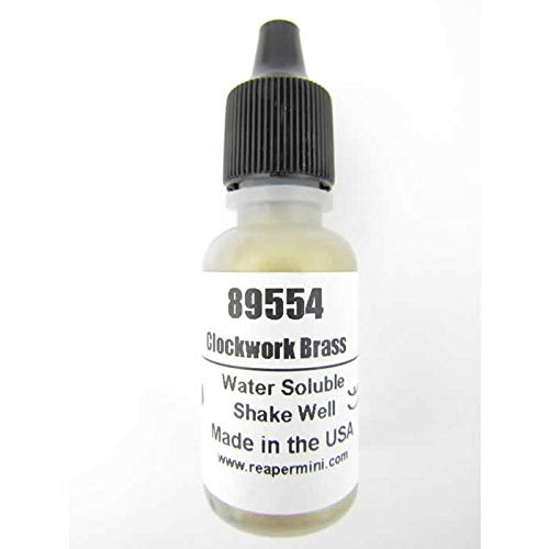 Clockwork Brass Master Series Hobby Paint .5oz Dropper Bottle Pathfinder Colors Reaper Miniatures