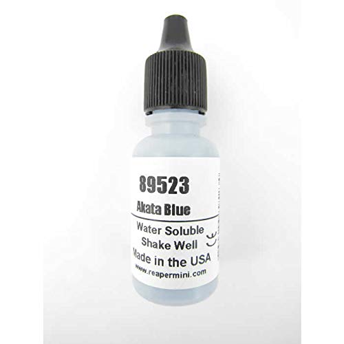 Akata Blue Master Series Hobby Paint .5oz Dropper Bottle Pathfinder Colors Reaper Miniatures