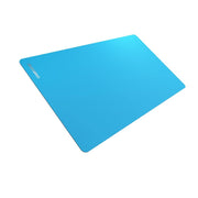 Gamegenic Prime Playmat – Blue Color, 61 x 35 cm Soft Cushioned Natural Rubber Playmat with Anti-Slip Back & Silver Foil Logo, Premium Surface for Card Games, Dice, and Desk Protection