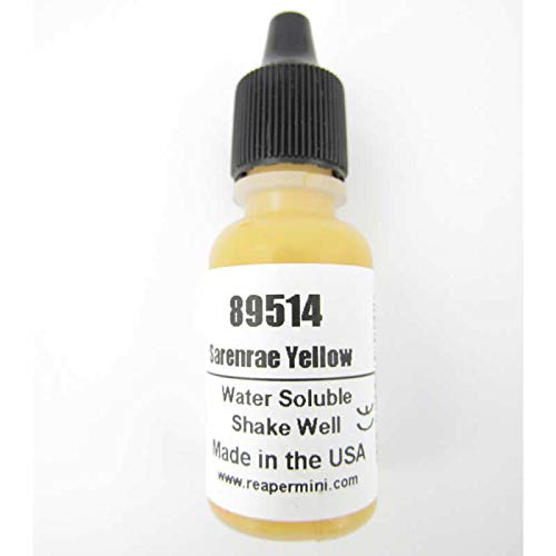 Serenrae Yellow Master Series Hobby Paint .5oz Dropper Bottle Pathfinder Colors Reaper Miniatures