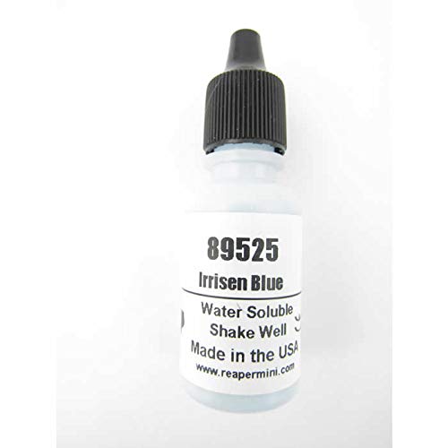 Irrisen Blue Master Series Hobby Paint .5oz Dropper Bottle Pathfinder Colors Reaper Miniatures
