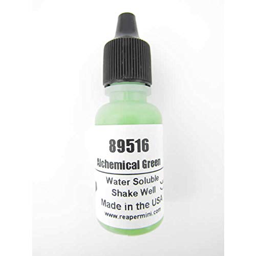Alchemical Green Master Series Hobby Paint .5oz Dropper Bottle Pathfinder Colors Reaper Miniatures