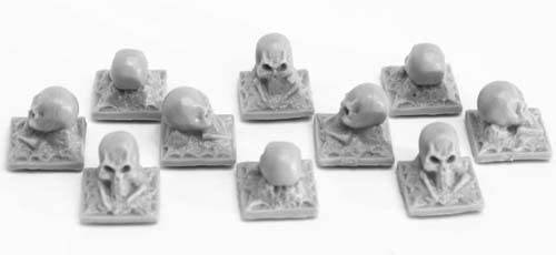 Graveyard Finial Skulls Miniature 25mm Heroic Scale Figure Dark Heaven Bones Reaper Miniatures