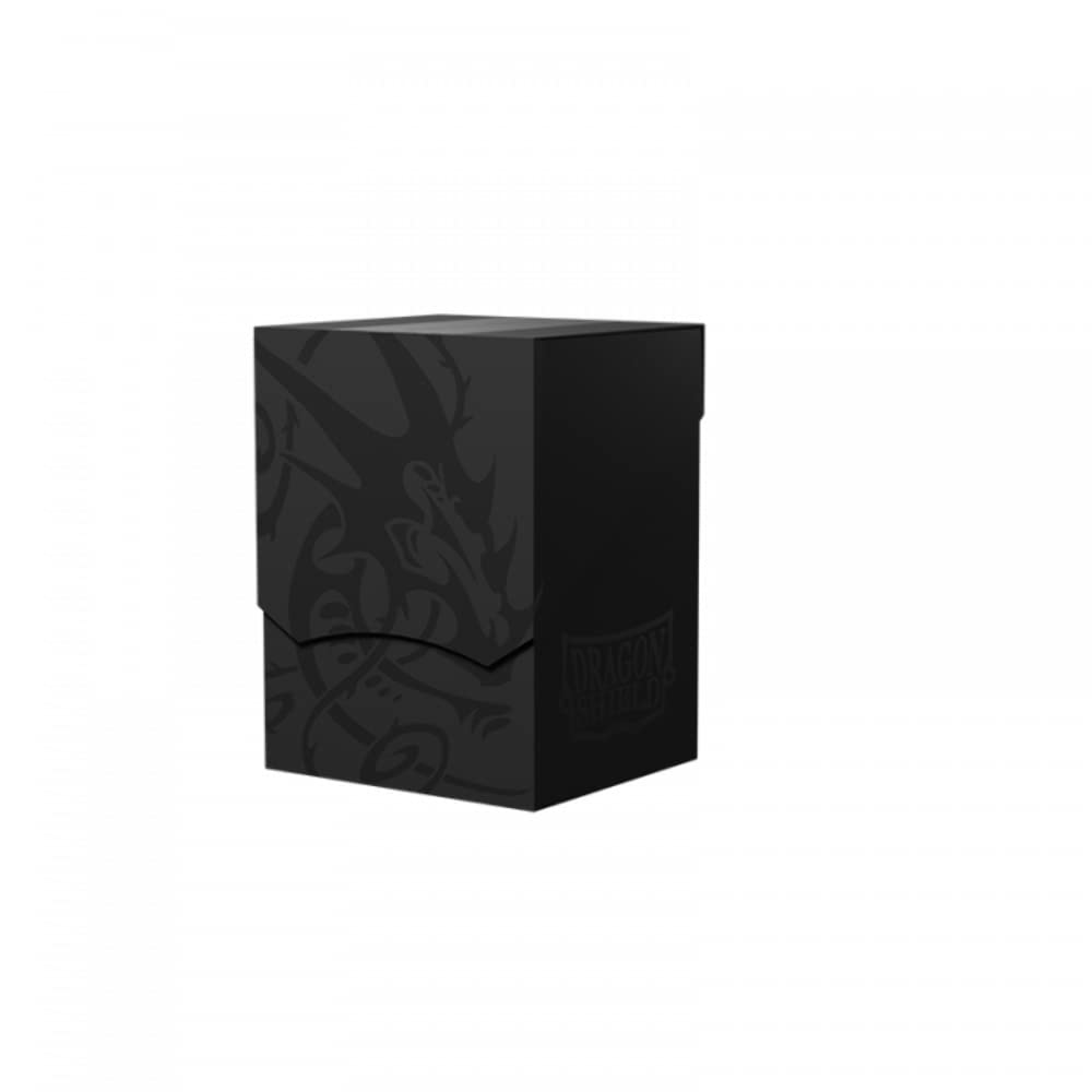 Arcane Tinmen Dragon Shield Card Deck Box – Shell: Shadow Black/Black Durable & Sturdy TCG, OCG Storage Compatible with Pokemon Yugioh Commander MTG Magic: The Gathering Cards (AT-30724)