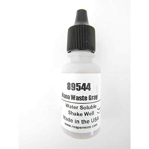 Mana Waste Gray Master Series Hobby Paint .5oz Dropper Bottle Pathfinder Colors Reaper Miniatures