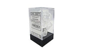 Chessex Translucent Dice Clear with White, 1.8-inches Diameter, Set of 7