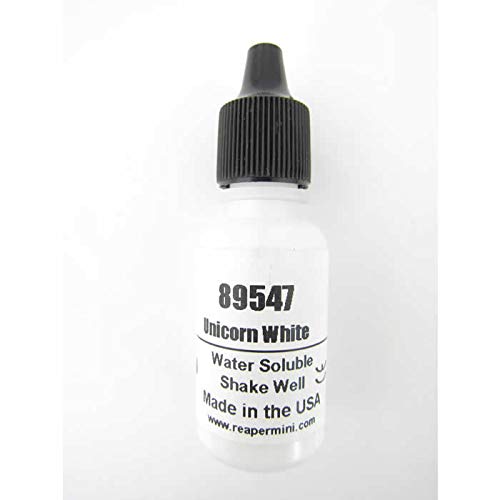 Unicorn White Master Series Hobby Paint .5oz Dropper Bottle Pathfinder Colors Reaper Miniatures