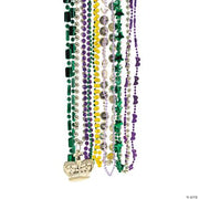 Mardi Gras Bead Assortment - 100 Pieces
