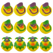 Mardi Gras Rubber Duckies - 12 Pieces