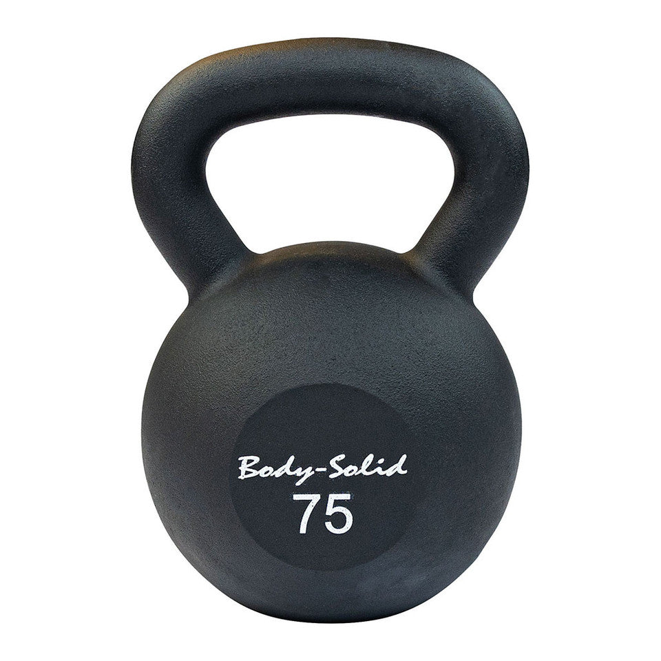 Cast Iron Powder Coated Black Kettle Bell 75Lb