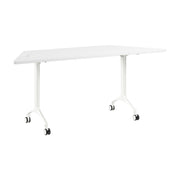 Bush Business Furniture Synergy 72-inch Trapezoid Modular Office Conference Table in White - 70.06" Width x 25.44" Depth x 29.62" Height