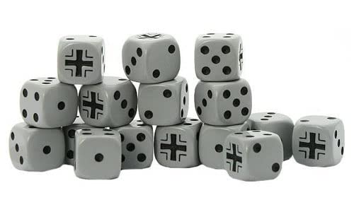 German Army - Balkankreuz D6 Spot dice Bolt Action by Warlord Games Age 14+
