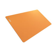 Gamegenic Prime Playmat – Orange Color, 61 x 35 cm Soft Cushioned Natural Rubber Playmat with Anti-Slip Back & Silver Foil Logo, Premium Surface for Card Games, Dice, and Desk Protection