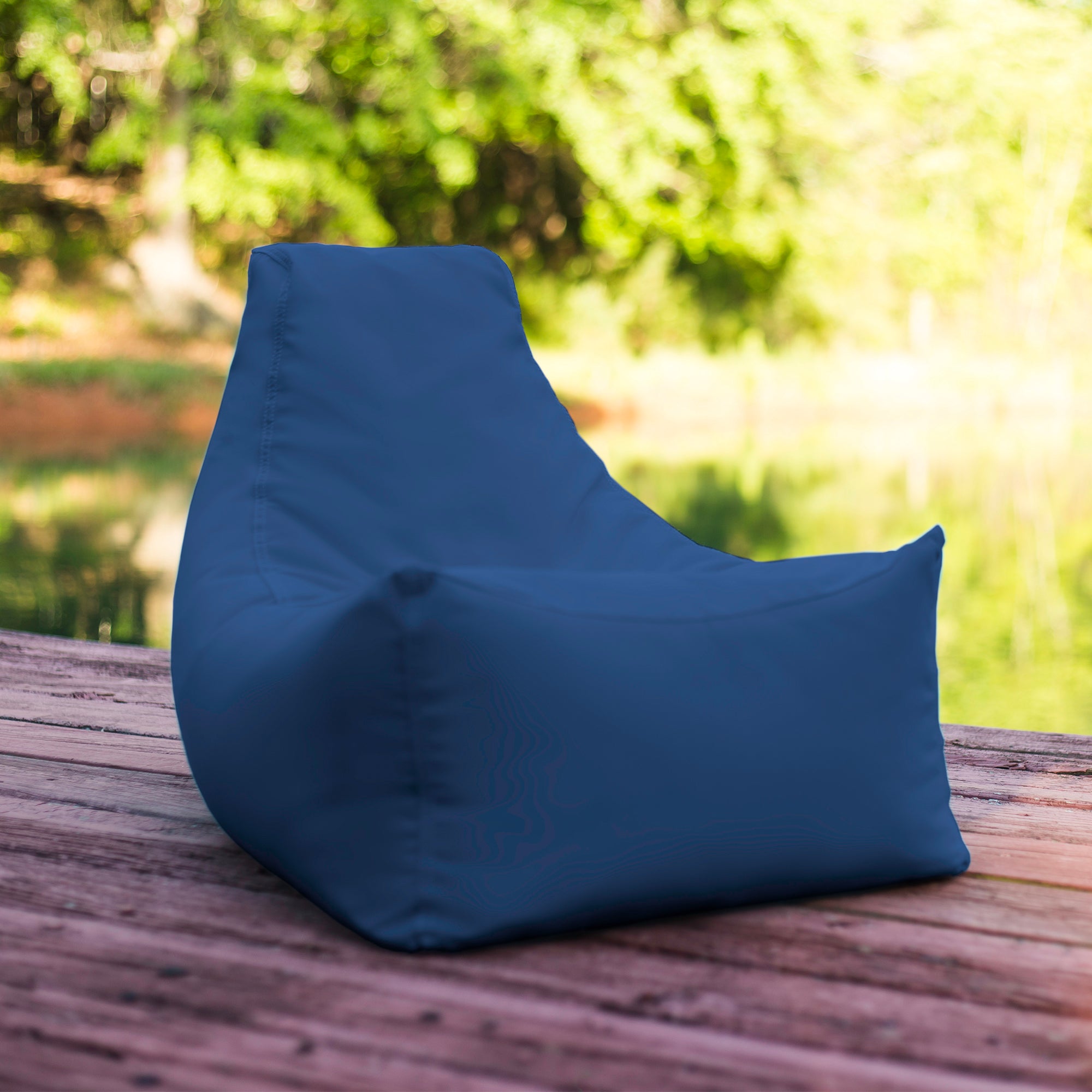 Jaxx Juniper Jr Outdoor Kids Bean Bag Chair / Childrens Garden Chair, Navy