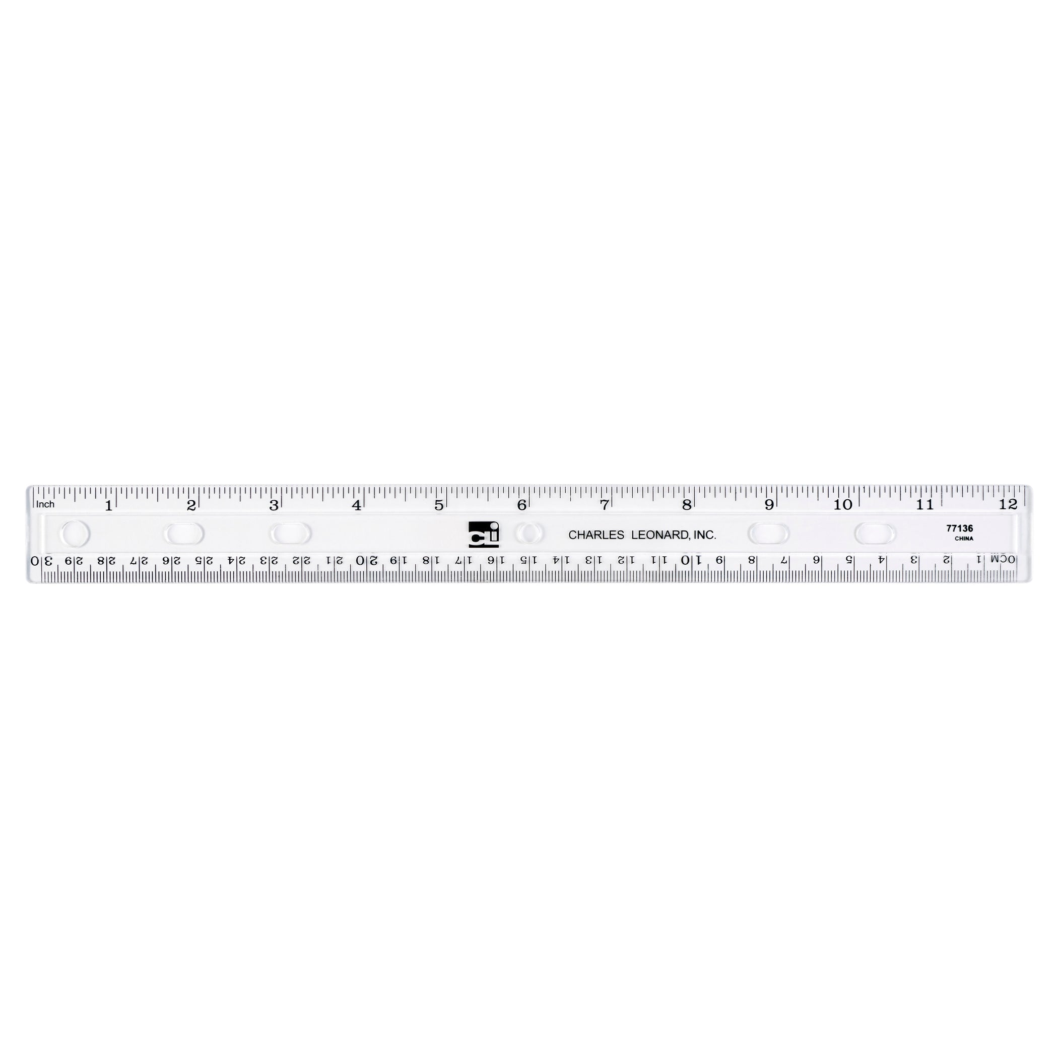 Plastic Ruler, 12-Inch, Clear, Pack of 36