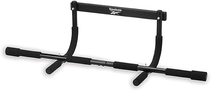 Reebok 8-Grip Pull-Up Bar, Multi-Function Upper Body Workout Rod