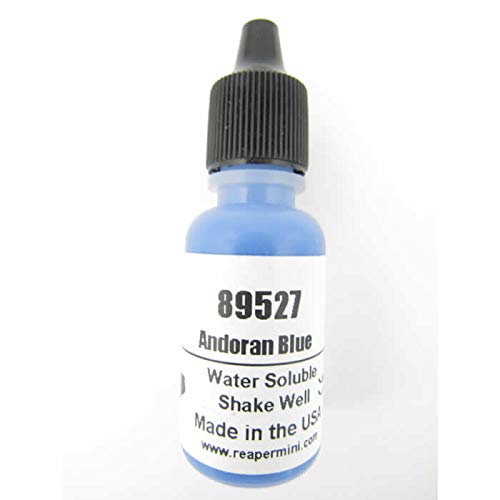 Andoran Blue Master Series Hobby Paint .5oz Dropper Bottle Pathfinder Colors Reaper Miniatures