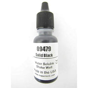 Reaper Solid Black Acrylic Master Series Hobby Paint .5oz Dropper Bottle Miniatures