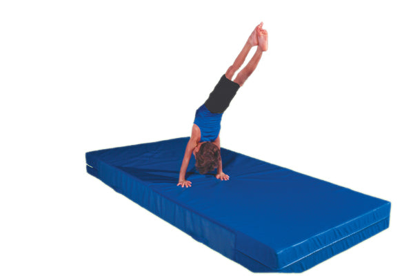 Cando Thick Gym Mat - Non-Folding - 4' X 6' - 4" Thick, Color Royal