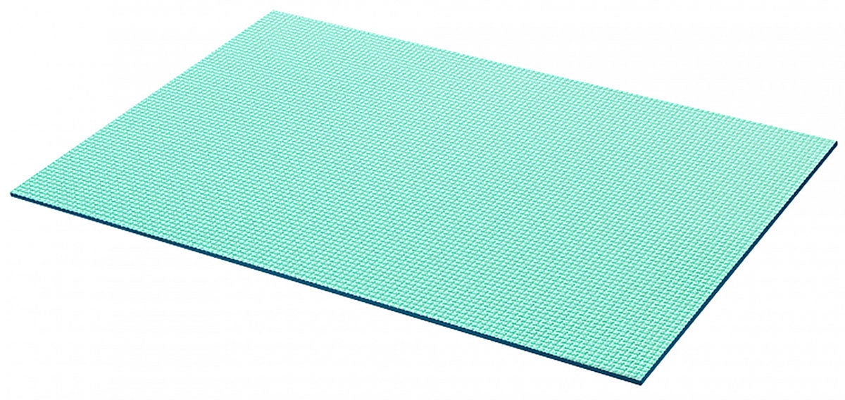 Airex Exercise Mat, Diana 200, 79" x 49" x 0.6", Water Blue, Case of 10