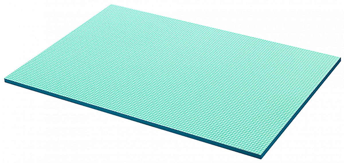 Airex Exercise Mat, Titania 200, 79" x 49" x 1.25", Water Blue, Case of 5
