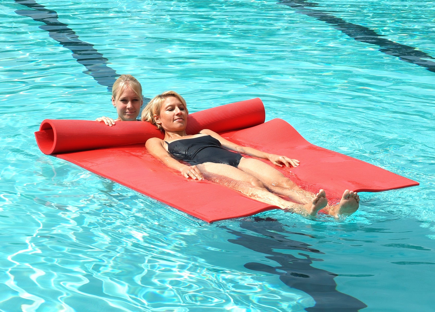 Airex Exercise Mat, Atlas, 79" x 49" x 0.6", Red, Case of 10
