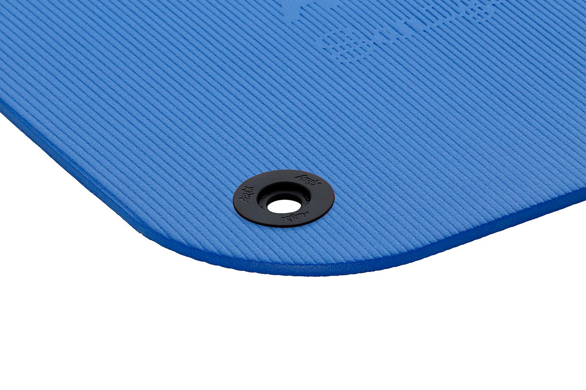Airex Exercise Mat, Coronella 185, 72" x 23" x 0.6", Blue, Eyelets