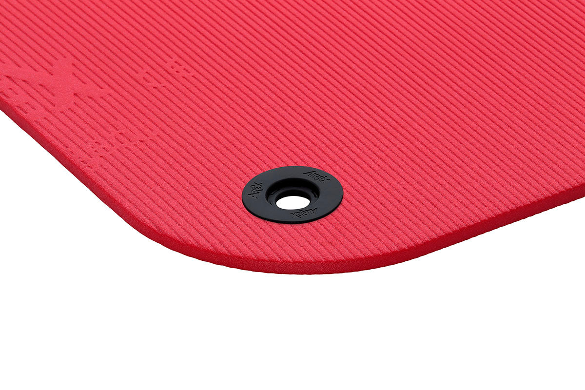 Airex Exercise Mat, Coronella 185, 72" x 23" x 0.6", Red, Eyelets