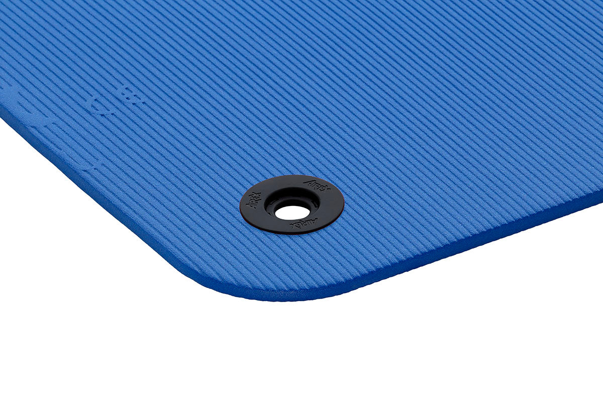 Airex Exercise Mat, Coronella 120, 47" x 24" x 0.6", Blue, Eyelets