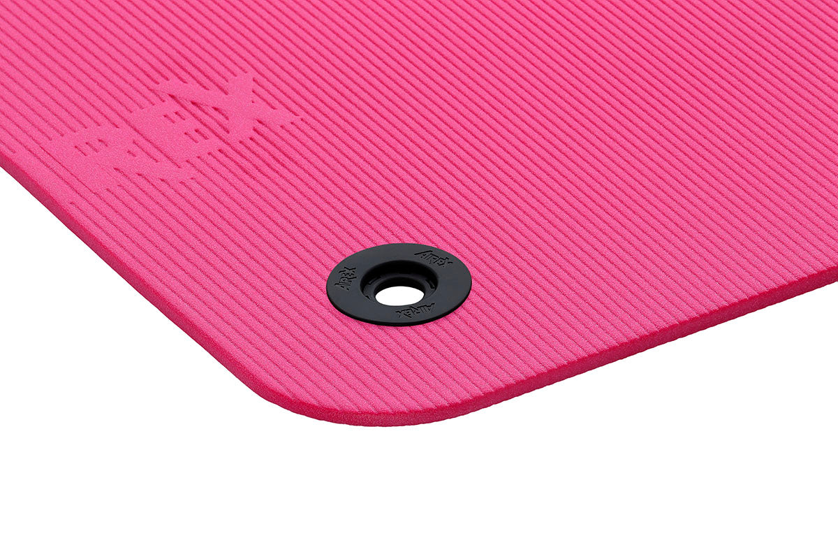 Airex Exercise Mat, Fitline 180, 71" x 24" x 0.4", Pink, Eyelets