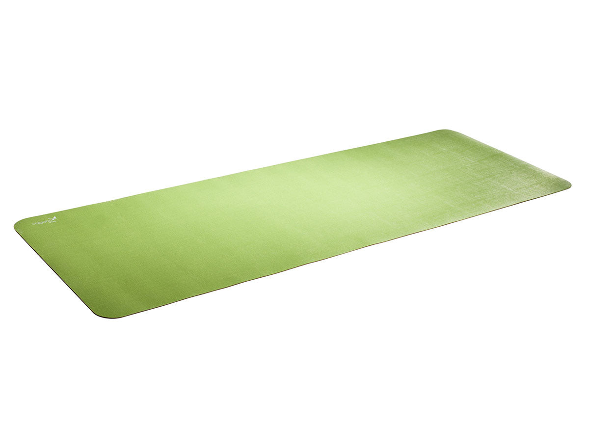 Airex Exercise Mat, Calyana Prime Earth, Double-Sided, 73" x 26" x0 .2", Lime Green/Nut Brown, Case of 6
