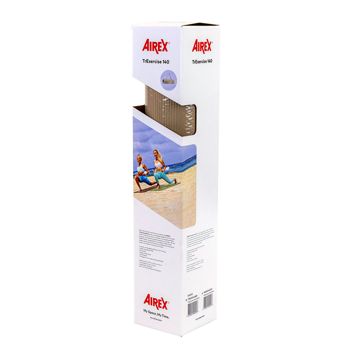 Airex Exercise Mat, TrExercise 140, 55" x 24" x 0.25", Sand