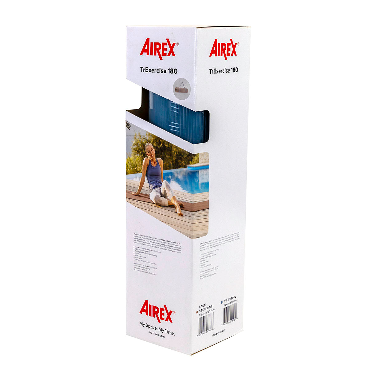 Airex Exercise Mat, TrExercise 180, 71" x 24" x 0.35", Sky
