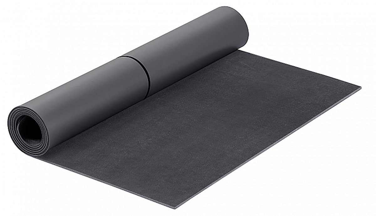 Airex Exercise Mat, Heartbeat, 72" x 24" x 0.16", Anthracite, Case of 6