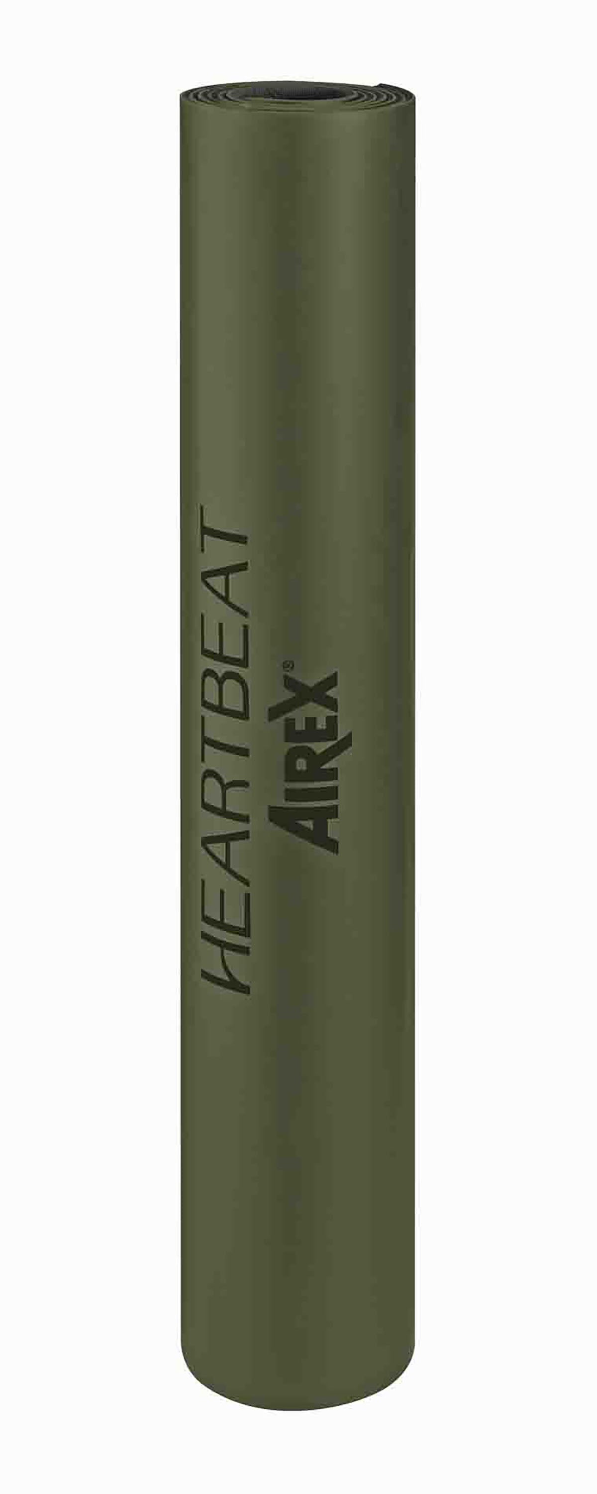 Airex Exercise Mat, Heartbeat, 72" x 24" x 0.16", Olive, Case of 6