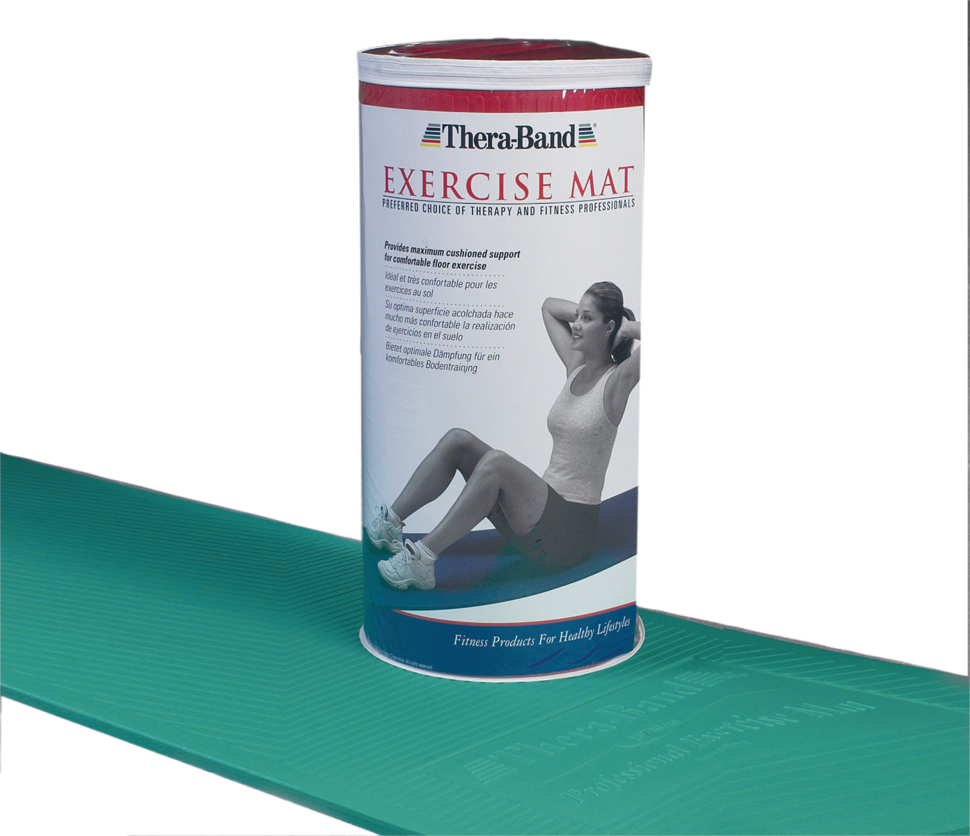 TheraBand Exercise Mat - 40" x 75" x 0.6" - Blue